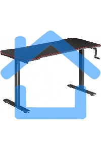 Стол для компьютера Cactus CS-MDL-BK столешница МДФ, черный