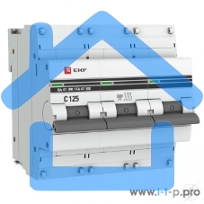 Выключатель автоматический модульный 3п C 100А 10кА ВА 47-100 PROxima EKF mcb47100-3-100C-pro
