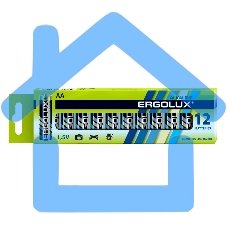 Батарея Ergolux Alkaline LR6 BP-12 AA 2800mAh (12шт) коробка