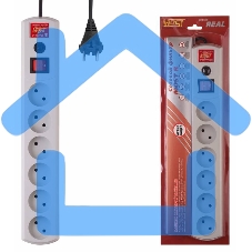 Сетевой фильтр Most R 5м (6 розеток) белый (коробка)