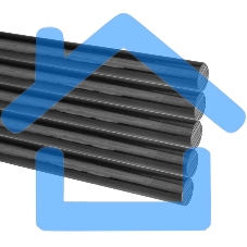 Клеевые стержни Rexant, Ø11 мм, 270 мм, черные, 10 шт., хедер