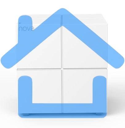 Tenda nova MW6 ( 3 роутера) АС1200 Двухдиапазонная Wi-Fi Mesh система, 2 порта gigabit ethernet RJ45