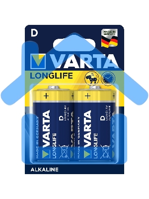 Батарейки VARTA Long Life D блистер 2 04120101412