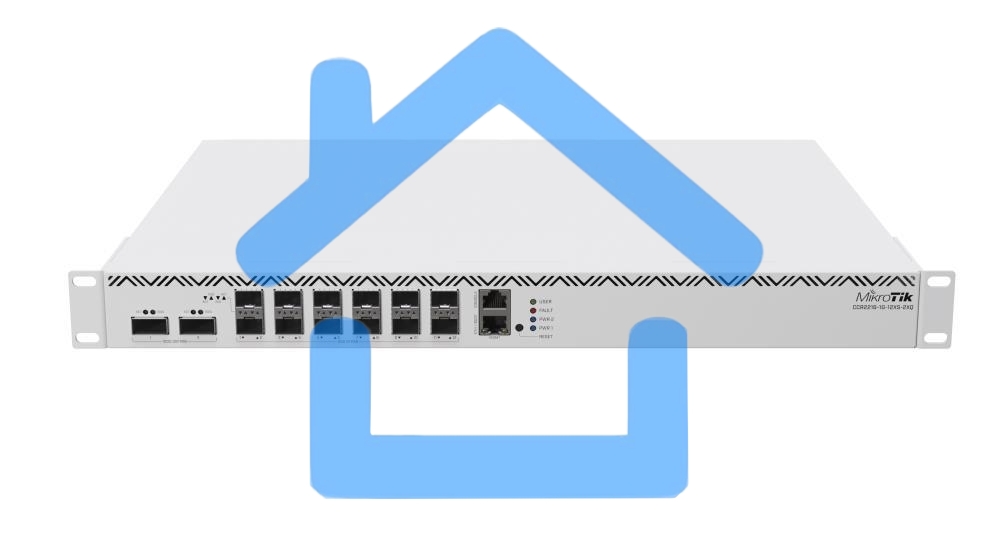 Роутер MikroTik CCR2216-1G-12XS-2XQ 10/100/1000BASE-TX/SFP серый