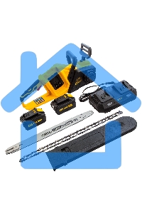 Цепная пила аккумуляторная бесщет. Denzel RCS400-36, Li-ion, 36 В, 4 А·ч, шина 400 мм/ 58610