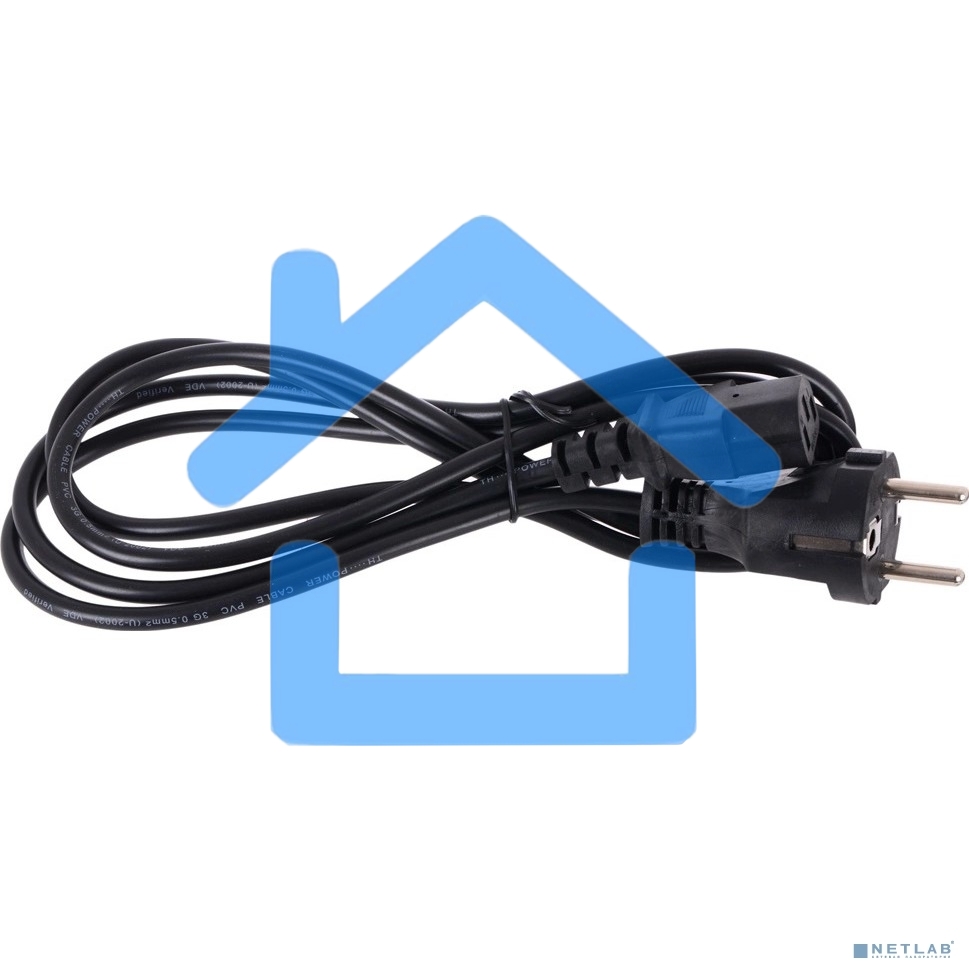 Кабель компьютер - розетка 1.8m 220V (Европейский стандарт) VCOM/TELECOM