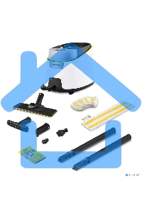 Пароочиститель напольный Karcher EasyFix SC 4 Deluxe 2200Вт белый