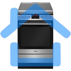 Плита электрическая Hansa FCCX58225 серебристый, конфорок 4 шт, духовка 65 л, 50 см x 85 см x 60 см