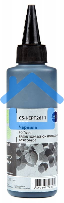 Чернила Cactus CS-I-EPT2611 черный фото (100мл) Epson ExpIession Home XP-600/605/700/800