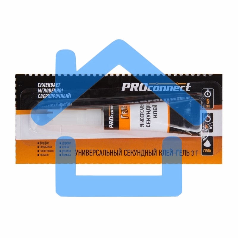 Универсальный секундный клей-гель PROconnect на мульти карте, 3 г
