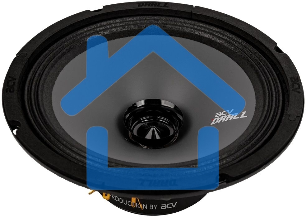 Колонки автомобильные ACV DRALL DR8 (без решетки) 300Вт 96дБ 3Ом 20см (8дюйм) (ком.:2кол.) широкополосные однополосные