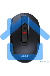 Мышь беспроводная Acer OMR070 черный, 1600 dpi, радиоканал, Bluetooth, USB, кнопки - 6