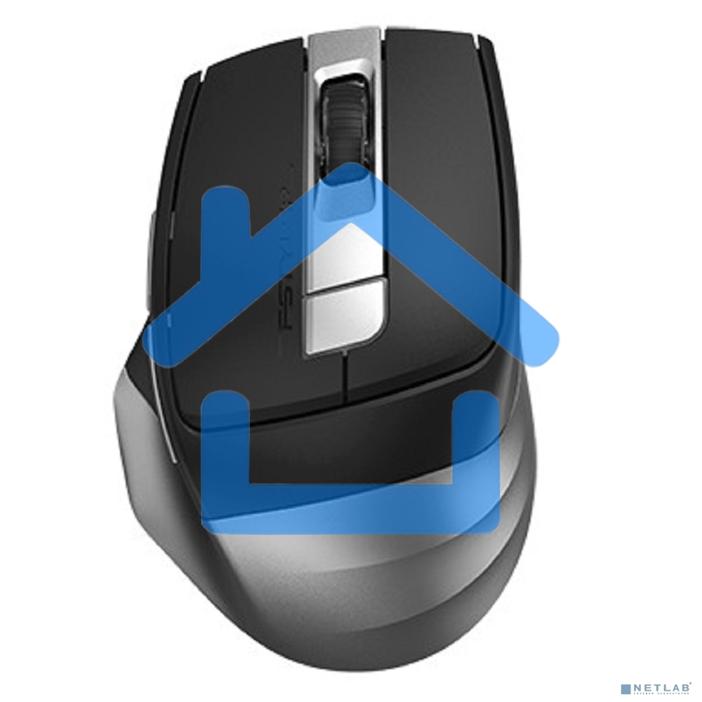 Мышь беспроводная A4Tech Fstyler FB35C серый/черный, 2000 dpi, радиоканал, Bluetooth, USB, кнопки - 6