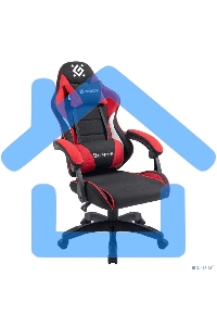 Кресло игровое Defender Sorrento черный/Красный, класс 3, ткань