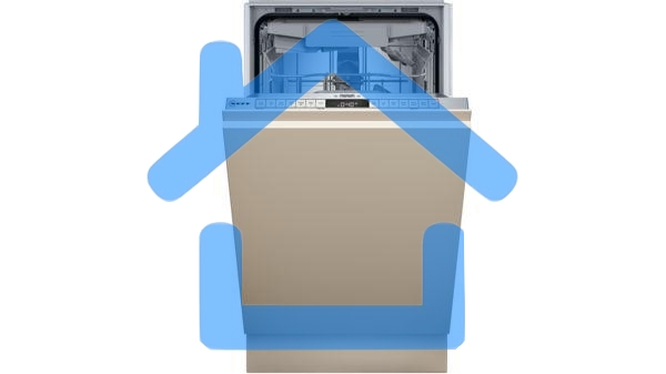 Встраиваемая посудомоечная машина Neff S875EMX05E, серебристый, 44.8 см, 10 компл., 44 дБ, класс C