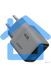 Сетевое зарядное устройство Aukey Comet 45W серый