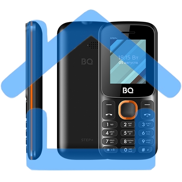 Мобильный телефон BQ 1848 Step+ черный (без СЗУ в комплекте) SC6531E