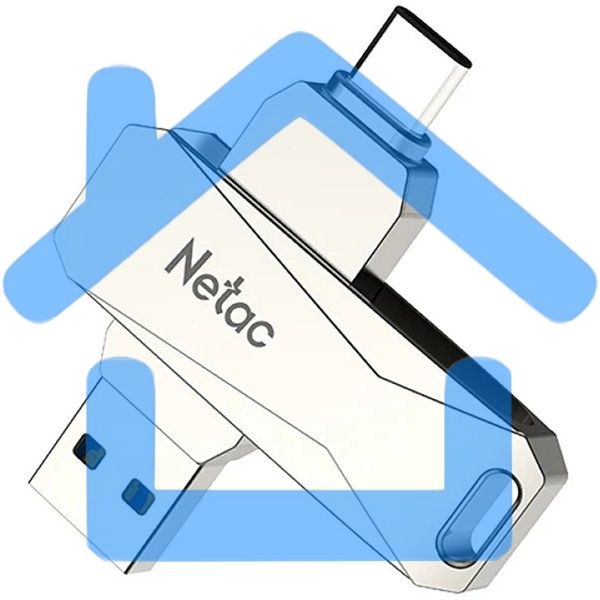 Флешка USB R/W Drive Netac U782C NT03U782C-032G-30PN dual USB3.0+TypeC 32Gb, retail version