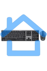 Комплект клавиатура + мышь Оклик 300M клав:серый мышь:серый/черный USB беспроводная slim