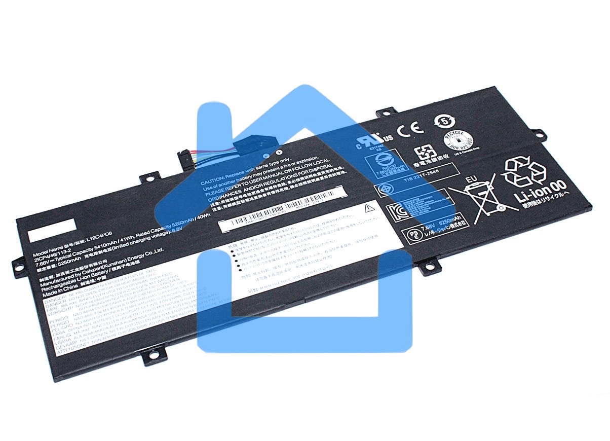Аккумуляторная батарея для ноутбука Lenovo Yoga Duet 2020 7.68V 5410mAh