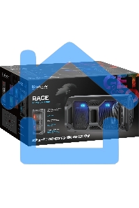 Портативная акустика Defender Rage 50 Вт Light/BT/FM/USB/LED/TWS черный