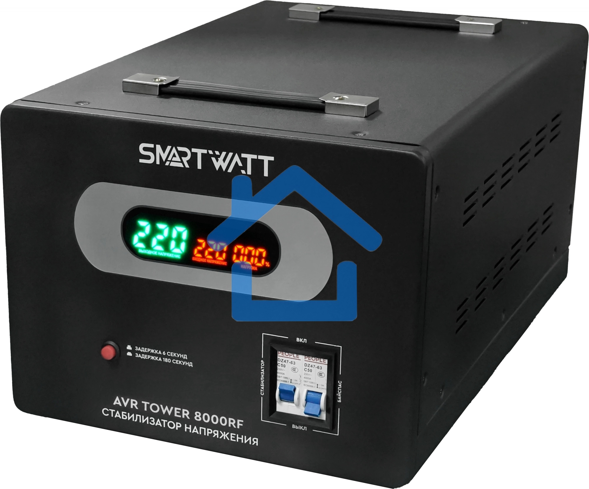 Стабилизатор напряжения напольный SMARTWATT AVR TOWER 8000RF