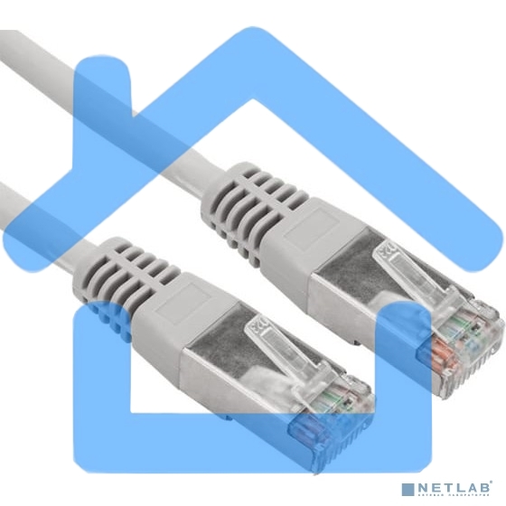 Пaтч-корд F/UTP Rexant, категория 5e, RJ45-RJ45, экранированный, 24AWG, LSZH, серый, 3м