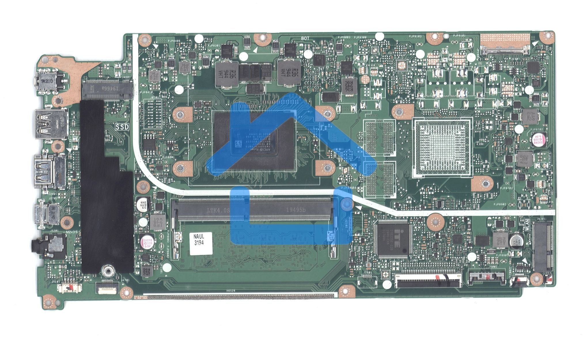 Материнская плата для Asus X512DA R5-3500U 90NB0LZ0-R00100
