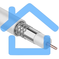 Кабель RG-6U, (48%), 75 Ом, 10м., белый 01-2205-10 PROconnect