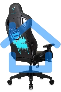 Кресло игровое Knight Outrid Smile черный эко.кожа крестов. пластик