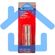 Сверло алмазное Matrix по керамограниту, 6x67 мм, 3-гранный хвостовик 2 шт.