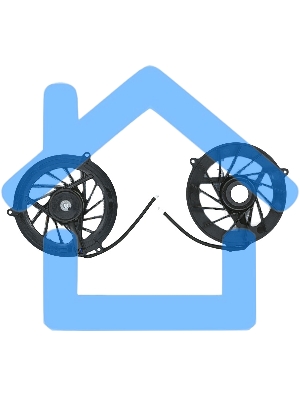 Вентилятор (кулер) для ноутбука HP Pavilion ZD7000 (большой)