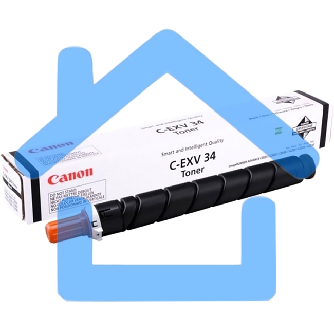 Картридж лазерный Canon C-EXV34BK черный (туба 23000 стр) для Canon iR C9060/C9065/C9070, IR Advance C2000ser/C2020/C2025/C2030