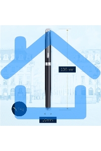 Ручка перьевая Waterman Hemisphere (CWS0920810) Matte Black CT F сталь нержавеющая, подарочная коробка