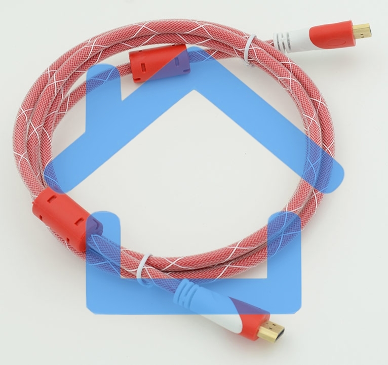 Кабель HDMI Ver.1.4 Red jack HDMI19 (m)/HDMI19 (m) 1.8м феррит.кольца позолоченные контакты