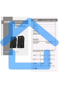 Колонки Sven 318 черный USB-порт ПК, ноутбука или адаптер 5V DC