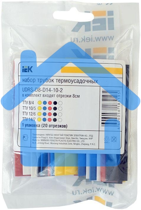 Набор ТТУ 2/1, 4/2, 6/3, 8/4 З, С, К, Ч, Б 20х8см/упак IEK