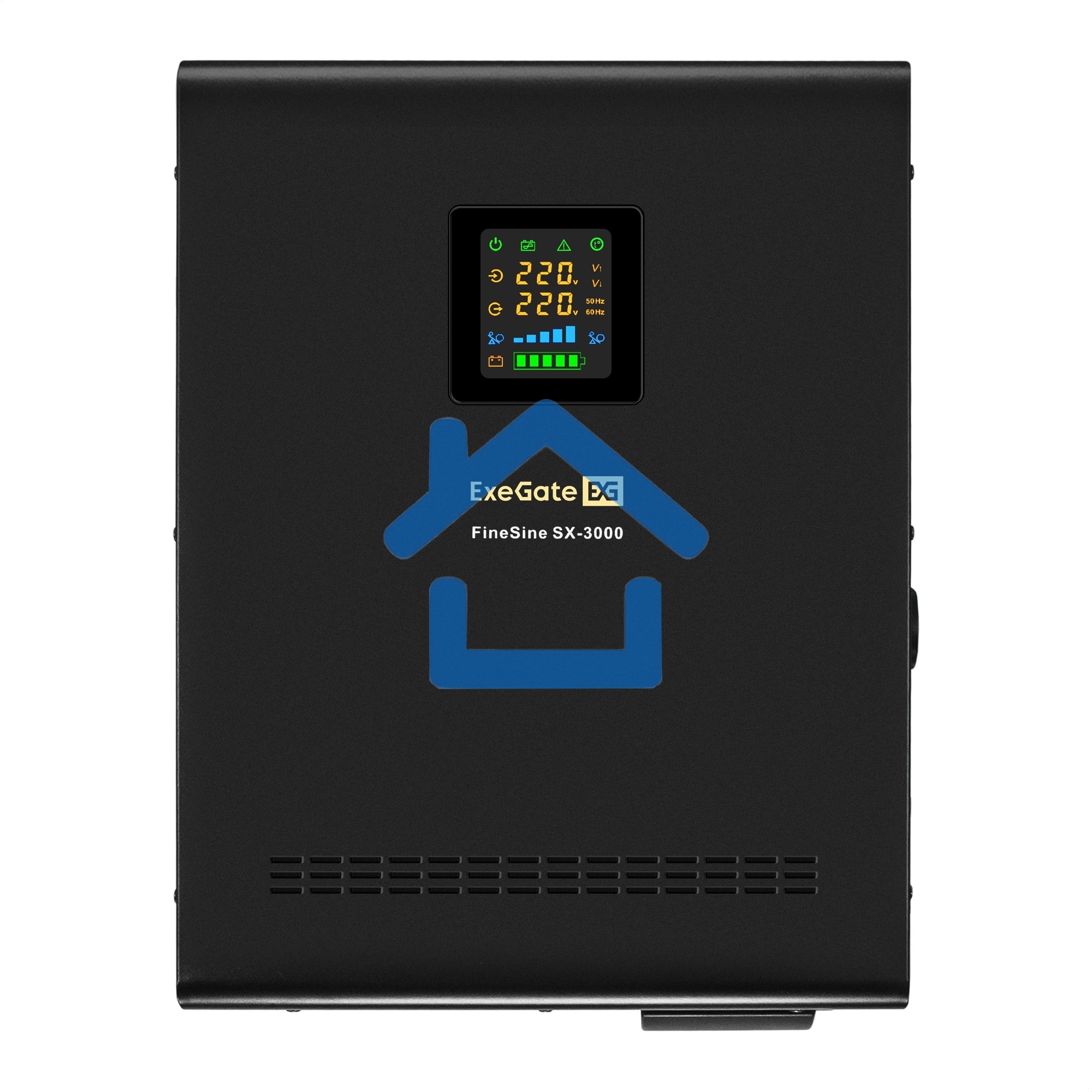 Комплект Источник бесперебойного питания EX296003RUS + батарея 120Aч EX285657RUS 4шт ExeGate FineSine SX-3000.LCD.AVR.2SH.T + батарея ExeGate HRL 12-120 (12В, 120Ач) 4шт