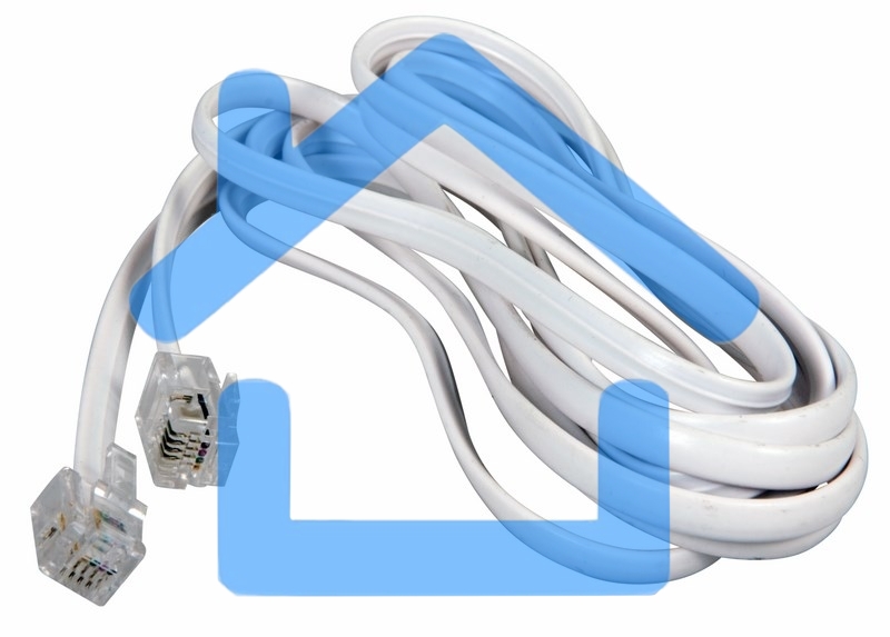 Телефонный шнур, удлинитель RJ-11(6P-4C), длина 2 метра, белый Rexant