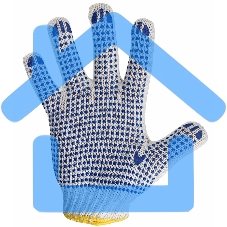 Перчатки х/б с нанесением ПВХ (