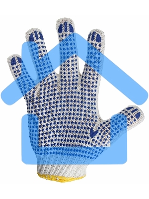 Перчатки х/б с нанесением ПВХ (