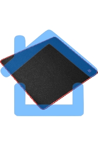 Игровой коврик Defenderчерный XXL 400x355x3 мм, ткань+резина