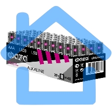 Элемент питания щелочной LR03 Alkaline Pack-40 (уп.40шт) ФАZА 5023024, 1.5 В