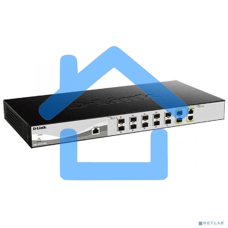 Настраиваемый L2+ коммутатор D-Link DXS-1210-12SC/B1A PROJ с 10 портами 10Gbase-X SFP+ и 2 комбо?портами 10Gbase-T/SFP+