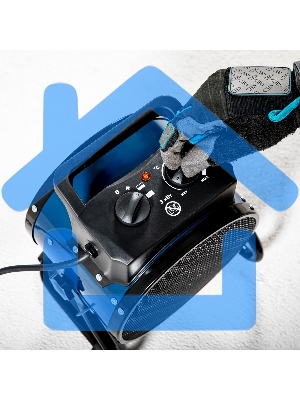 Тепловая пушка керамический нагреватель Сибртех K3, 3 режима, 230В, 1500/3000 Вт