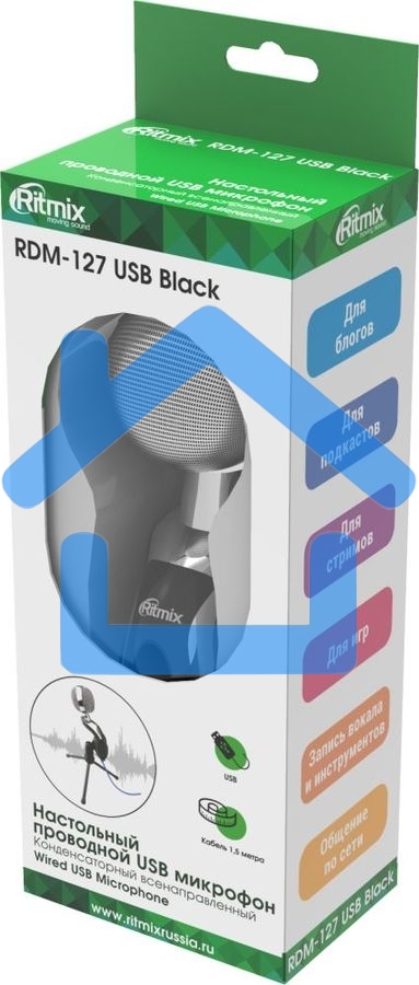 Микрофон RITMIX RDM-127 USB черный