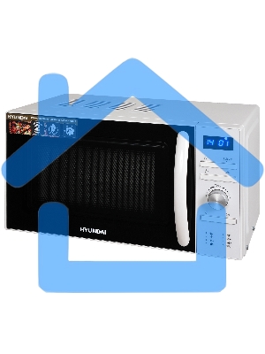 Микроволновая печь Hyundai HYM-D3027 белый, 20 л, 700 Вт, переключатели - поворотный механизм/кнопки