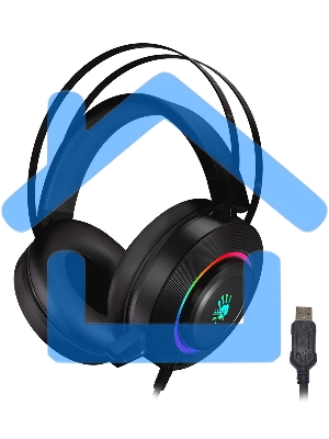 Наушники с микрофоном A4 Bloody G521 черный 2.3м мониторные USB оголовье черный