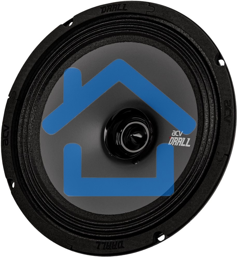 Колонки автомобильные ACV DRALL DR8 (без решетки) 300Вт 96дБ 3Ом 20см (8дюйм) (ком.:2кол.) широкополосные однополосные