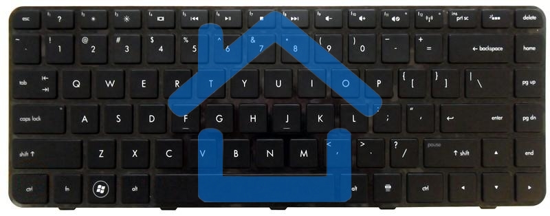 Клавиатура для ноутбука HP Pavilion DM4-1000 DV5-2000 DV5-2100 черная с подсветкой